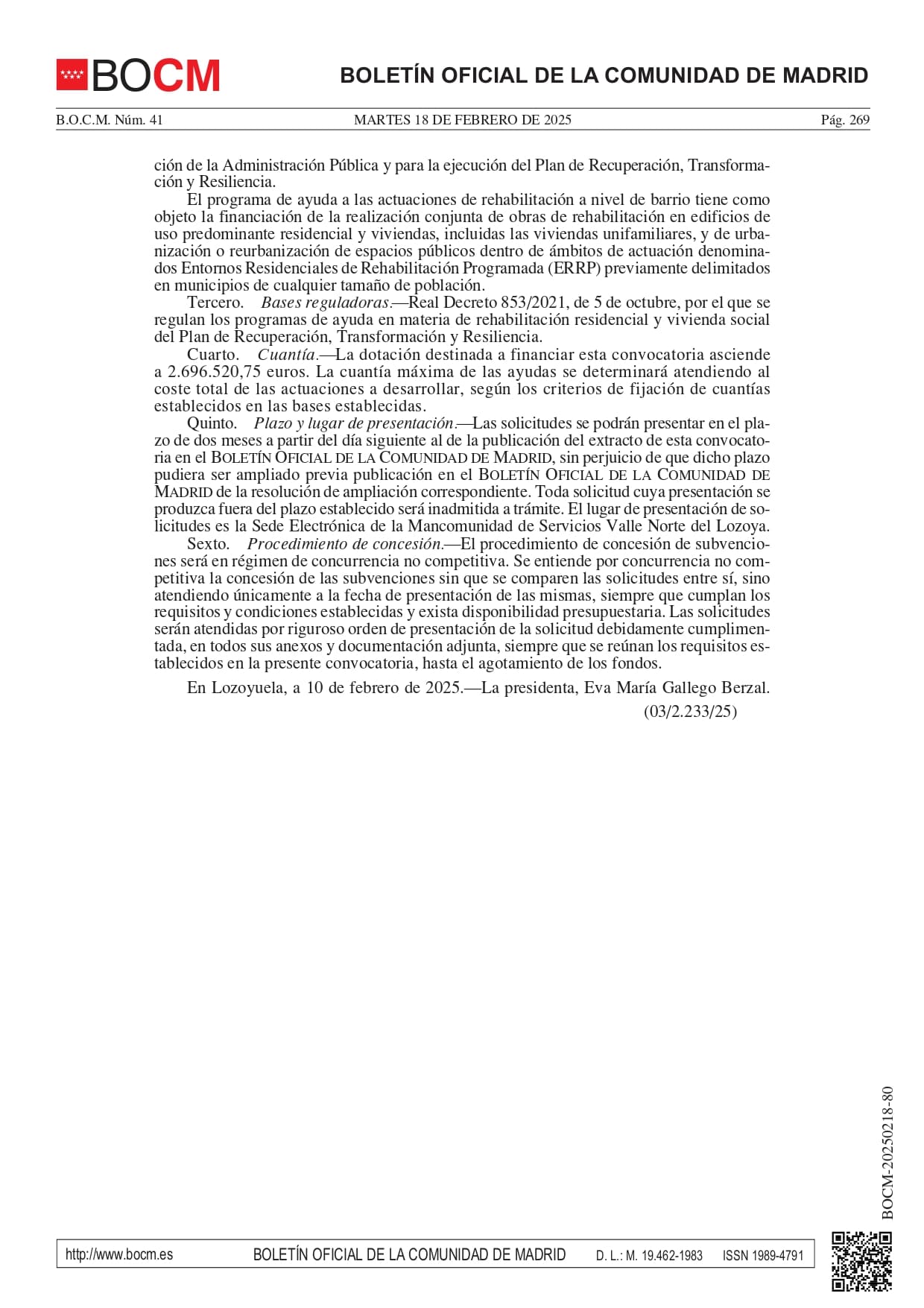 CONVOCATORIA BOCM 20250218 80 page 0002