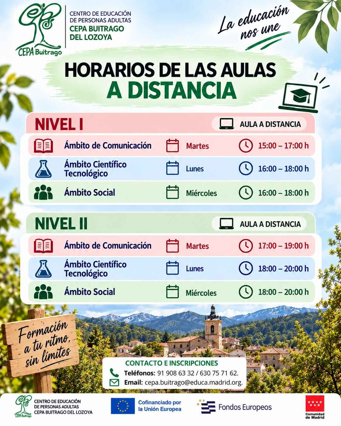 HORARIO CLASES DISTANCIA